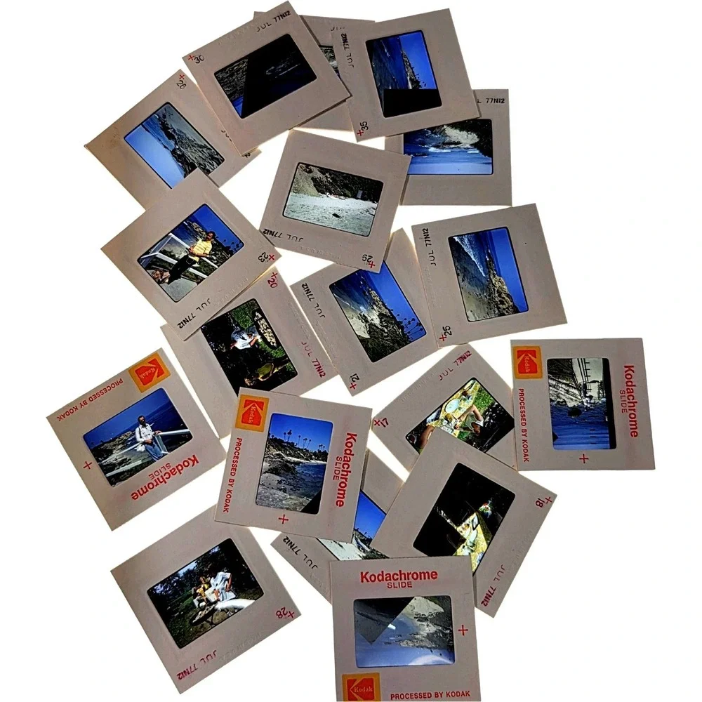 Kodak Vintage 35mm Slide Film Found Footage Mystery Lot 1970s 1980s Archive